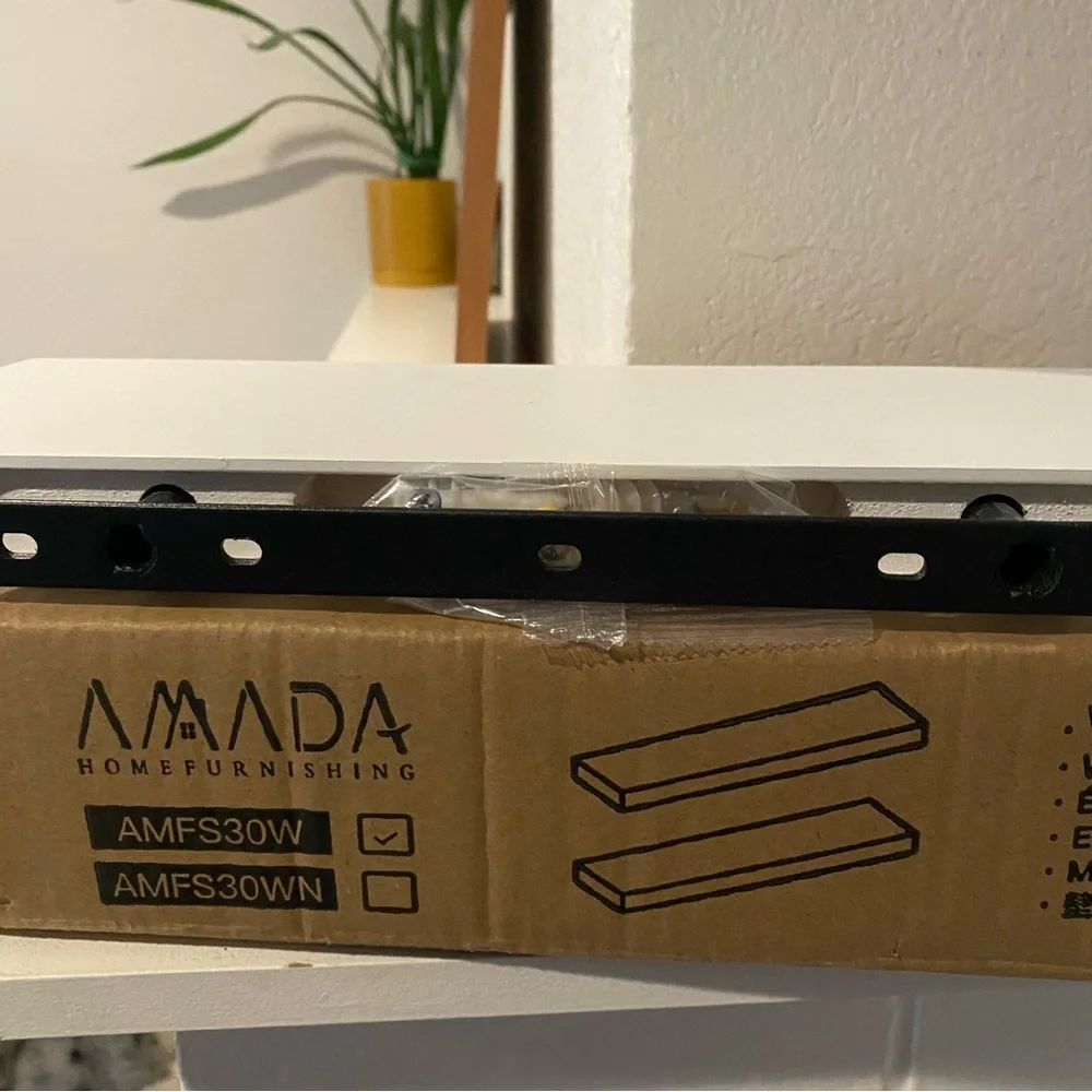 Amada Home Furnishing Wall Shelf AMFS30W NEW